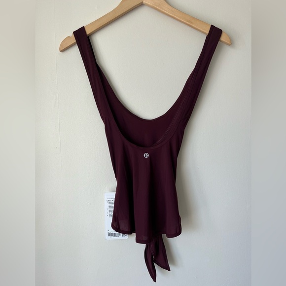 Lululemon Call It A Tie Workout Tank Garnet Red NWT - Picture 6 of 9